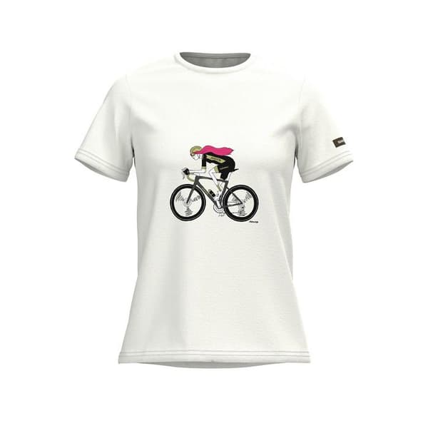 T-shirt dam Shimano Sentiero LTD - vit