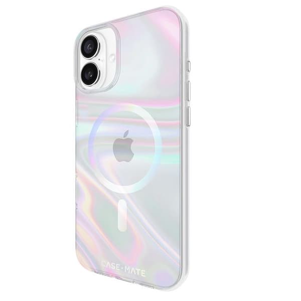 Skyddsskal - Case-Mate - iPhone 16 Plus - Iriserande - Semi-hård - Tvålbubbla