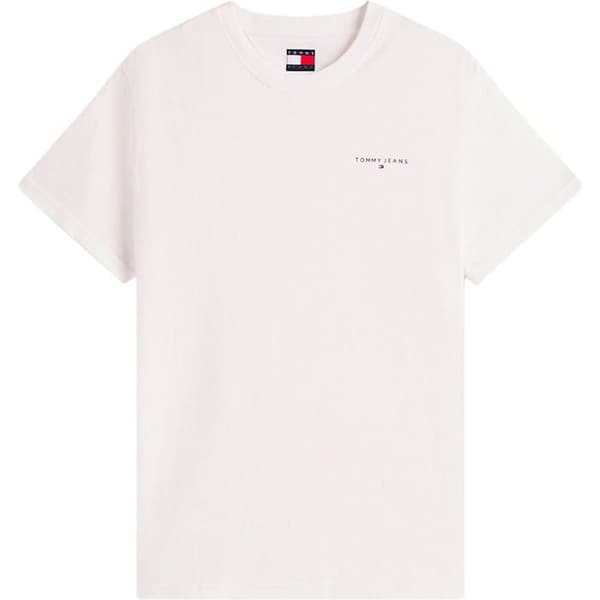 T-shirt Ecru Herr Tommy Hilfiger Slim Linear YBL