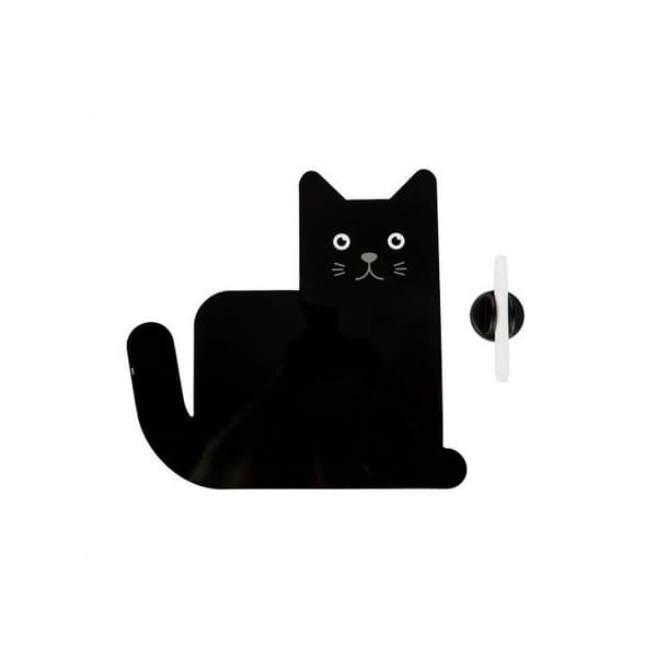 Svart magnetiskt tavla katt