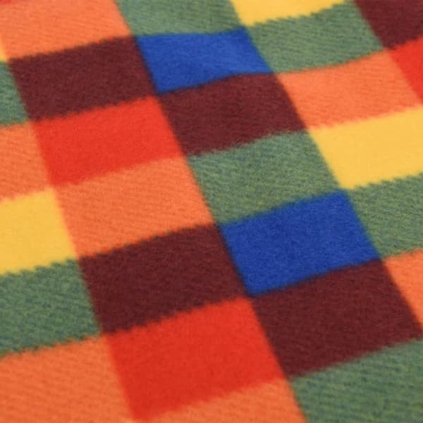 Fällbar picknickfilt 200x200 cm sammet