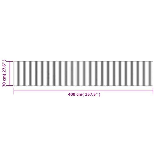 vidaXL Rektangulär matta brun 70x400 cm bambu, vardagsrumsmatta, rektangulär matta, modern matta, sovrumsmatta till 376758