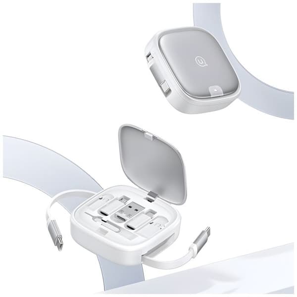 USAMS 1m Svart Pivotande MicroUSB-kabel