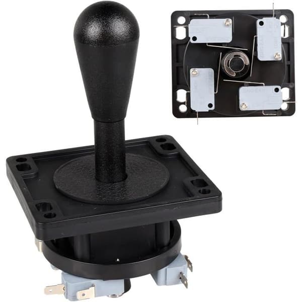 Kit Arcade DIY - Arkadspelkit - 2x joystick 8 riktningar - 18 knappar + 2x Zero Delay USB - Auto-Fire