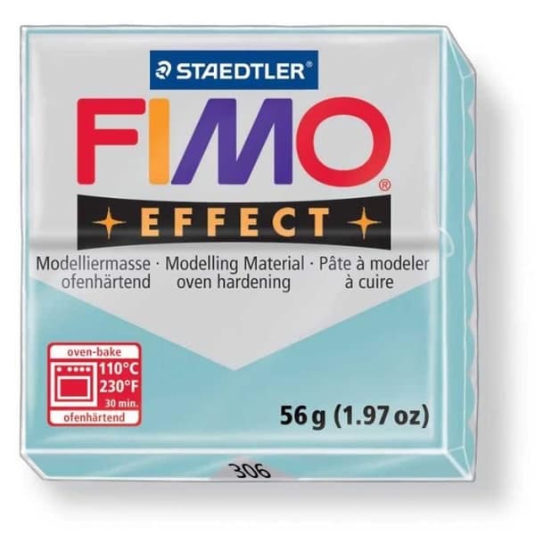 FIMO Box 6 delar Fimo Blue Steel 206