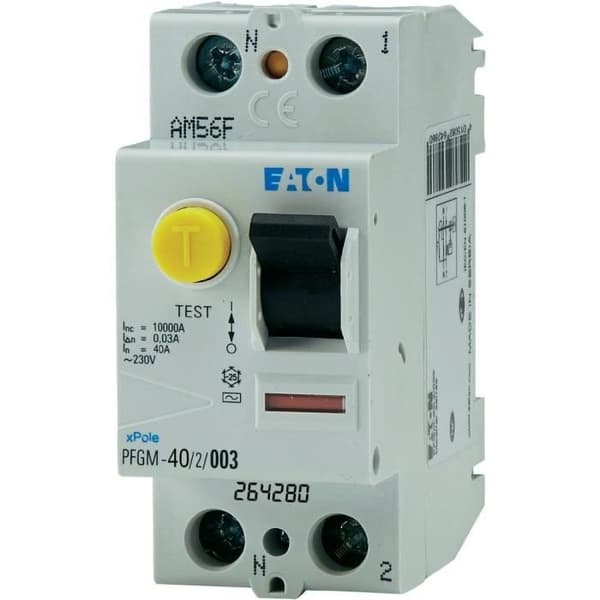 Differentialbrytare - EATON - Typ AC - 30mA - 40A - CE- och NF-certifierad
