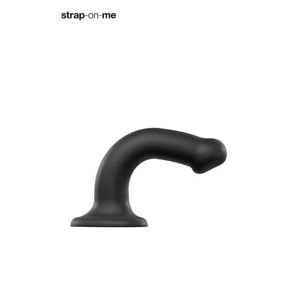 M svart dual-density dildo