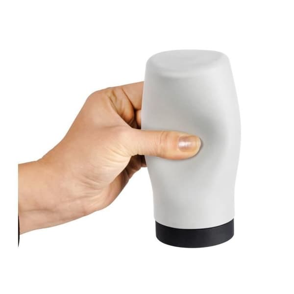 Återfyllbar diskmedelsdispenser - WENKO - Easy Squeez-e - 250 ml - Silikon - Vit