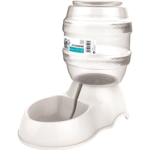 M-PETS Vattendispenser Cylinder - 3500ml - Vit - För hund