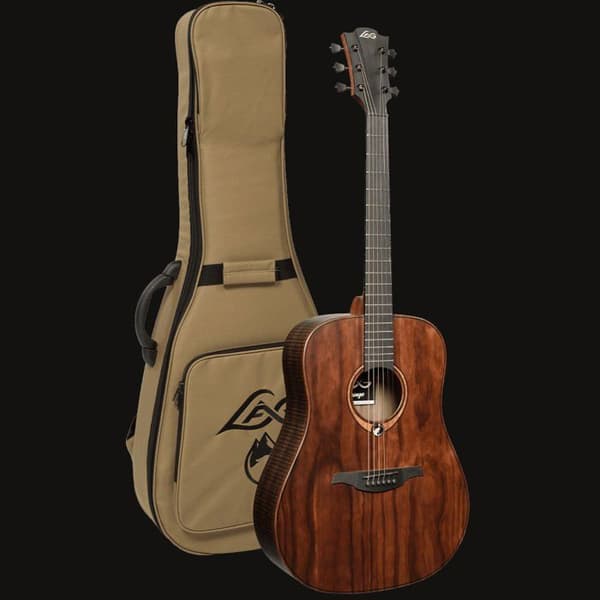 LAG Sauvage Dreadnought + Folkgitarrfodral