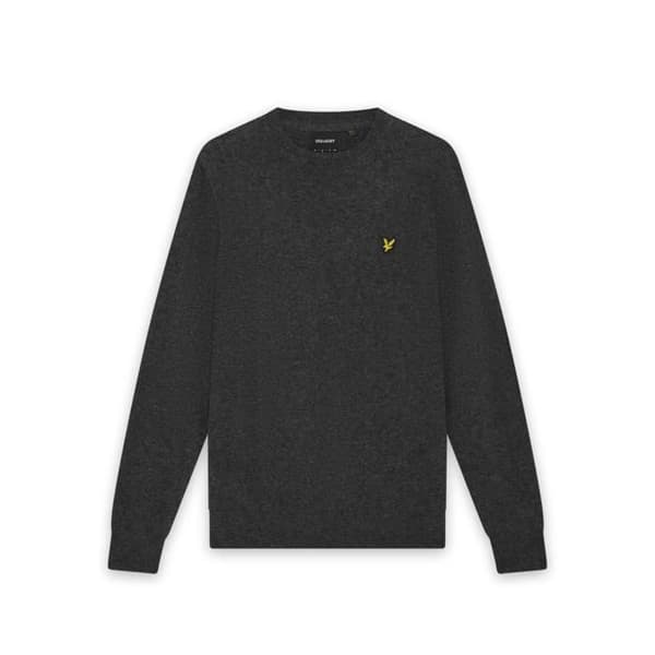 Rundhalsad tröja i lammull Lyle & Scott Blend