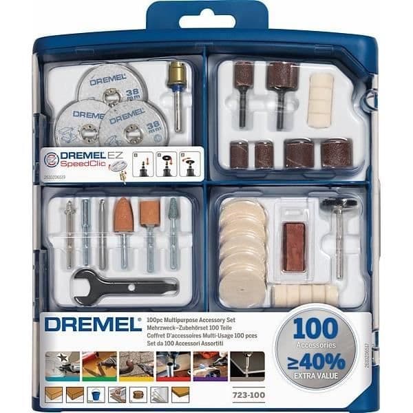 Coffert med 100 DREMEL-tillbehör - multipurpose