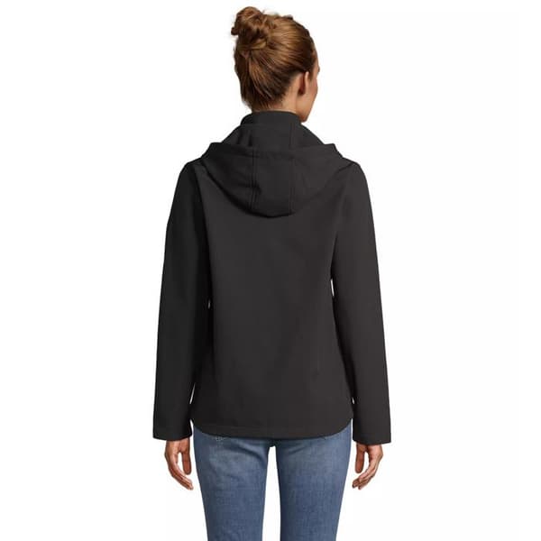 Dam hoodie Sol's Race - svart