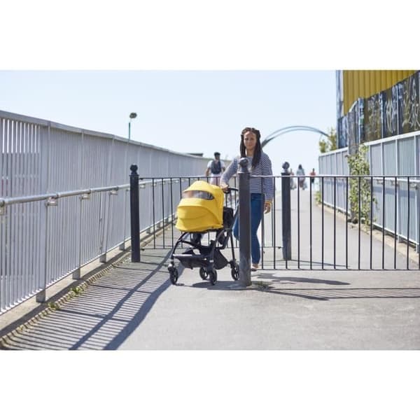 Sufflett för barnvagn - BUGABOO - Bee6 - Grå - Ventilationsfönster och högre adaptrar
