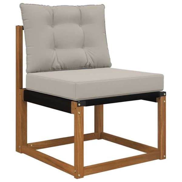 vidaXL Utomhussoffkudde 2 st Grå Polyester, Modern skumkudde för utomhus 900779