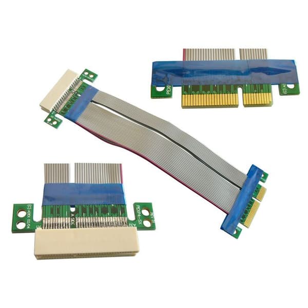 KALEA-INFORMATIQUE Riser PCI EXPRESS 4x - FLEXIBEL - PCIe-kabel - 185 mm