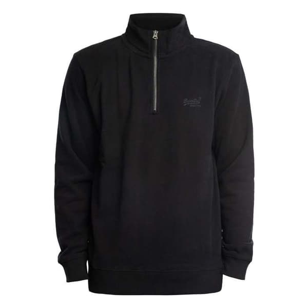 Sweatshirt Henley med Logotyp - Superdry