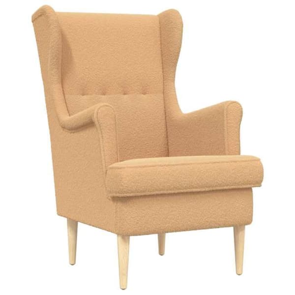 vidaXL fåtölj Beige tyg 42029895