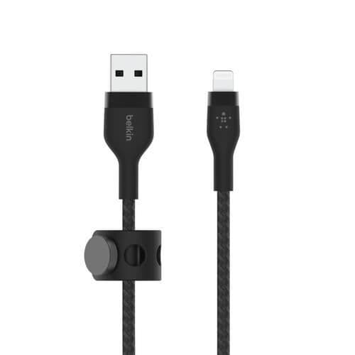USB-kabel - BELKIN - CAA010BT1MBK - 1m - MFI Certifierad - Svart