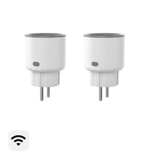 Smart WiFi-kontakt SONOFF S60TPF 16A 2PACK - Fjärrkontroll och programmering