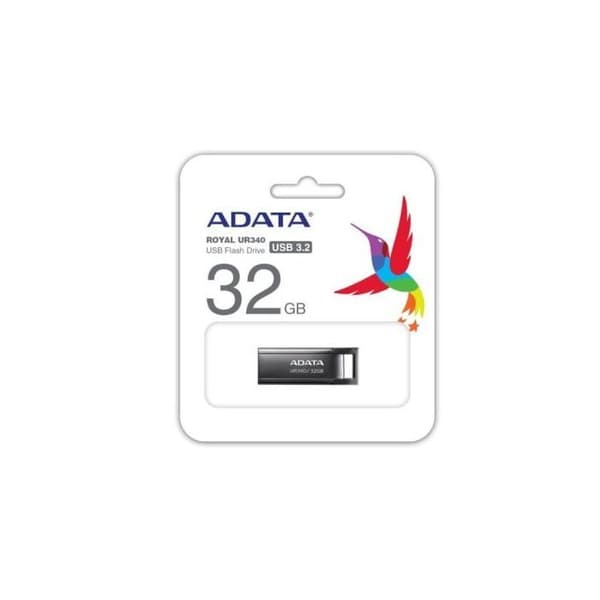 USB-minne - ADATA - UR340 - 32 Go - USB Typ-A 3.2 Gen 1 - Svart
