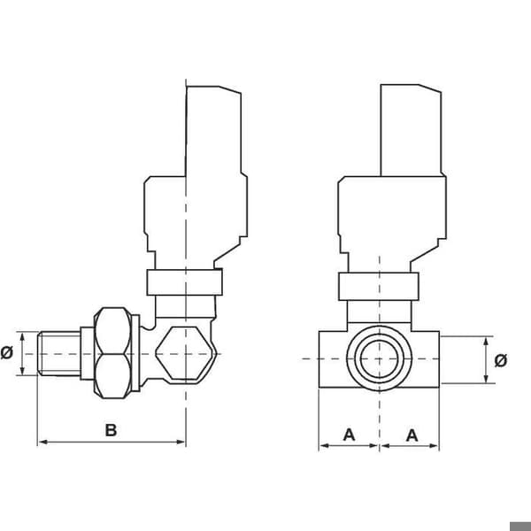 COMAP R806 treaxlig termostatventil