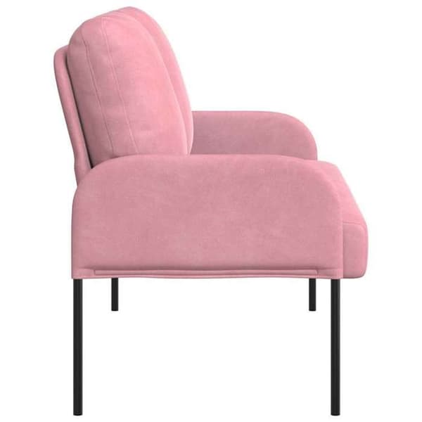 Kuddsoffor 110cm Rosa Fanér