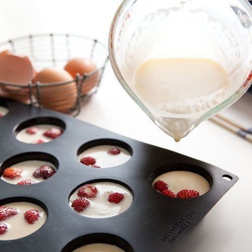 Gourmetform 11 minimuffins - silikon, svart