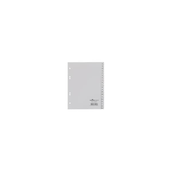 DURABLE Kunststoff-Register, A-Z, A5, PP, 20-teilig, grau