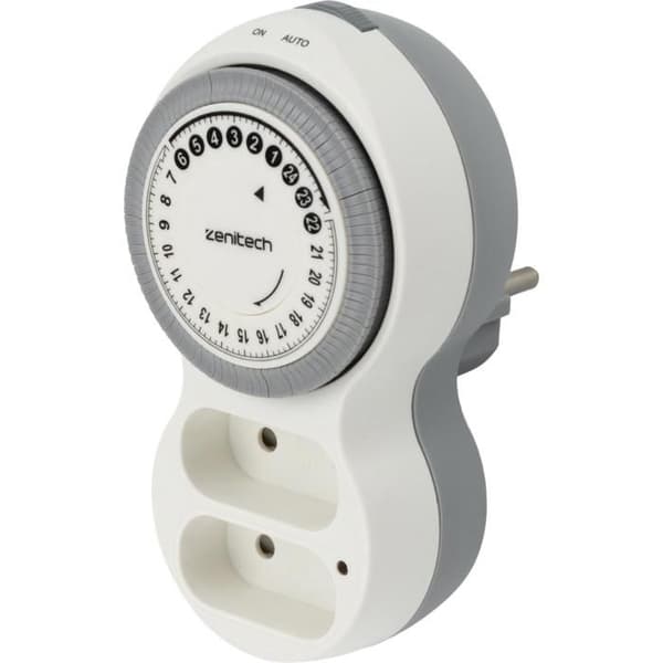 Biplite programmerbar 2x6A - Vit - Bolea - Zenitech