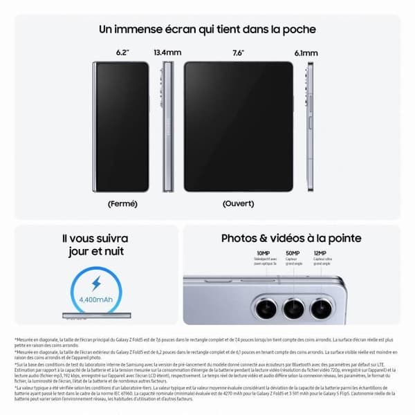 SAMSUNG Galaxy Z Fold5 256GB Blå