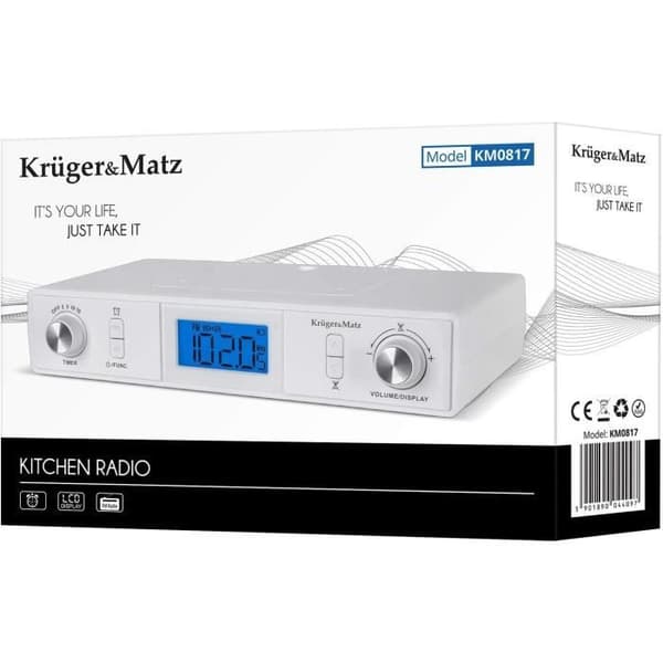 Radiosetter - Krüger&Matz - KM0817 - Bluetooth - LCD - Timer och Väggklocka