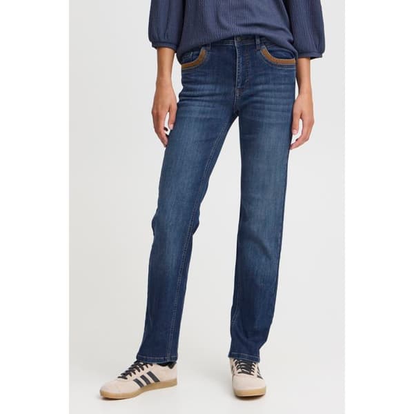 Jeans med rak passform dam Pulz Jeans Zelle