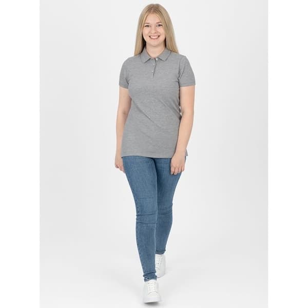 Jako Organic Stretch dam pikétröja - grå - 40