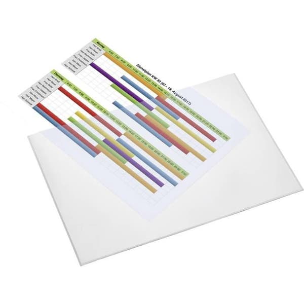 A4 magnetficka - MAGNETOPLAN - Transparent - Magnetisk baksida - Kapacitet 10 ark