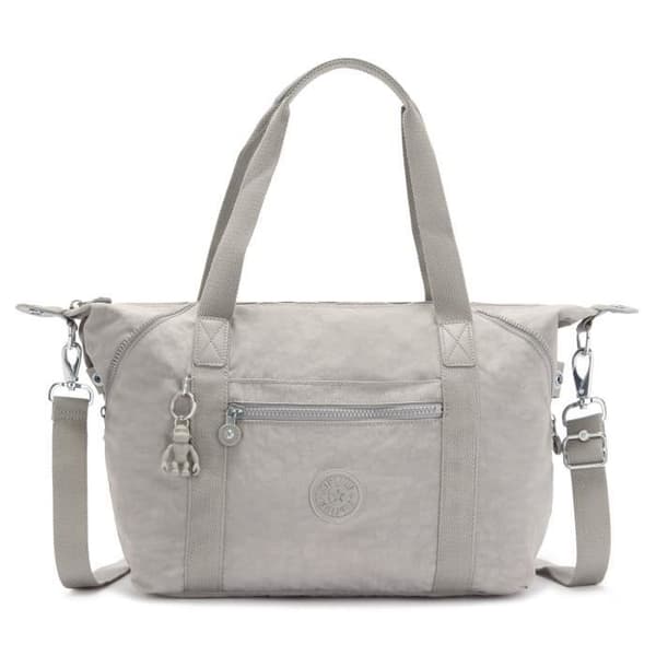 Axelväska - Kipling - Basic Eyes Wide Open Art Tote - Grå - 35x28x19 cm - 410 g