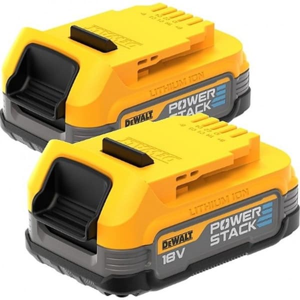 Batterier för elverktyg - DeWalt - 18V - 1.7Ah - Set om 2 - Powerstack