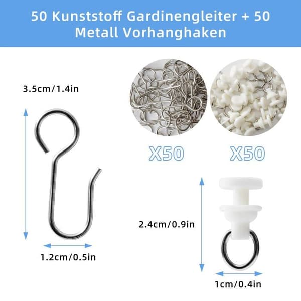 Gardinstång - gardinändstop Ysimple - YFQ-122DE