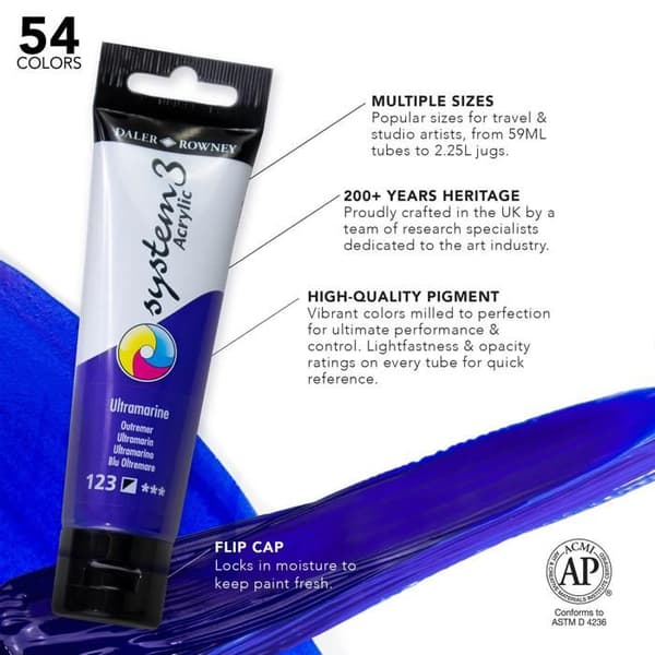Akvarellfärg SYSTEM3 6X59ML SET PRIMAIR