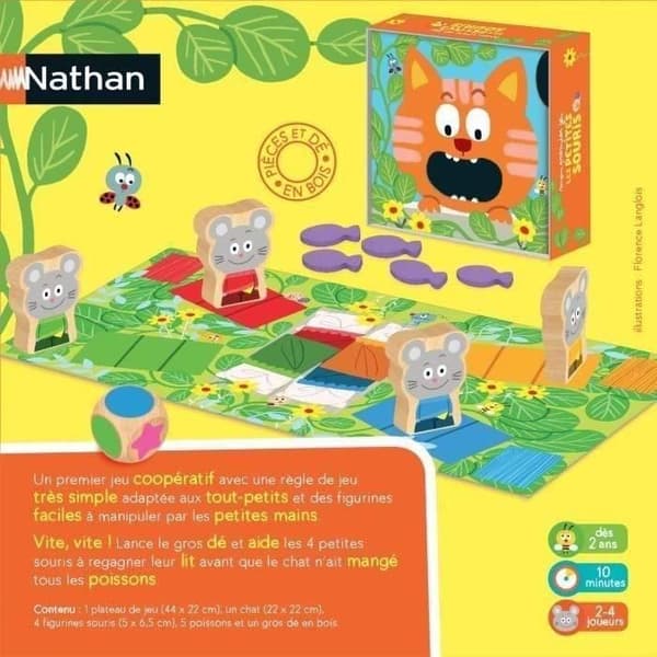NATHAN - My First Little Mice Game - Brädspel