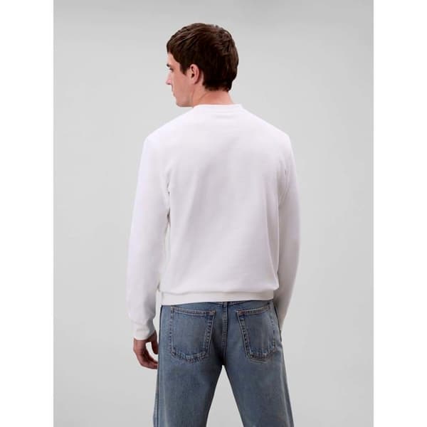 Sweatshirt Vit Herr Calvin Klein Jeans Badge Terry