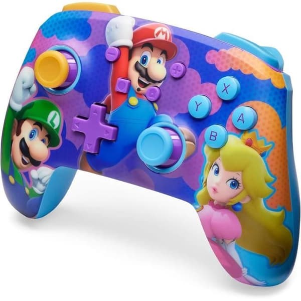 Trådlös handkontroll - POWER A - Nintendo Switch - Super Mario Splash Heroes