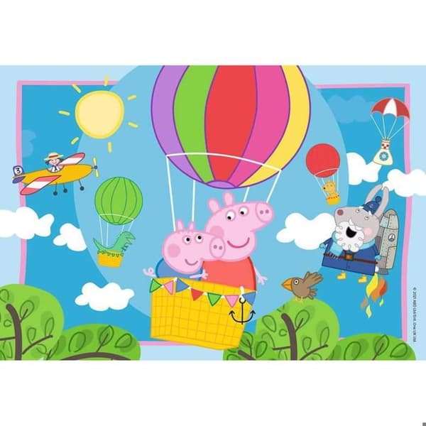 Pussel 2 x 12 bitar: Peppa Pigs äventyr