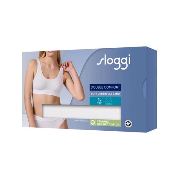 Sloggi Double Comfort T - vit dambehå