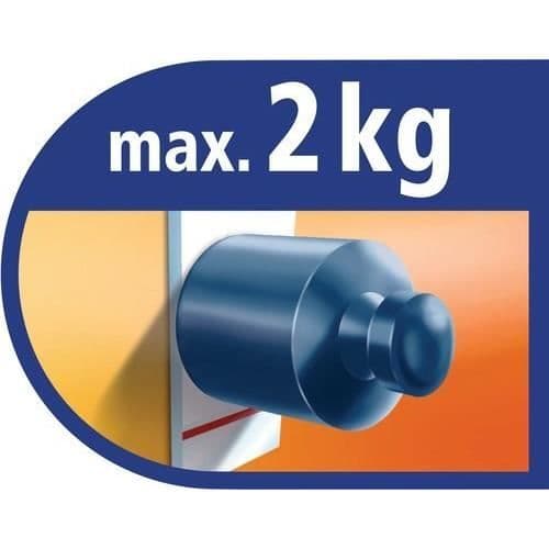 TESA 2 ovala krokar + 4 Powerstrips - Krom