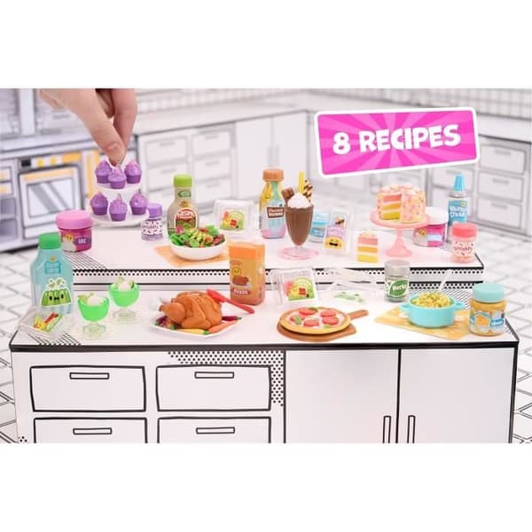 Mini samlarobjekt - Make It Mini Mega Buffet - 60 delar - Kök - Att montera själv