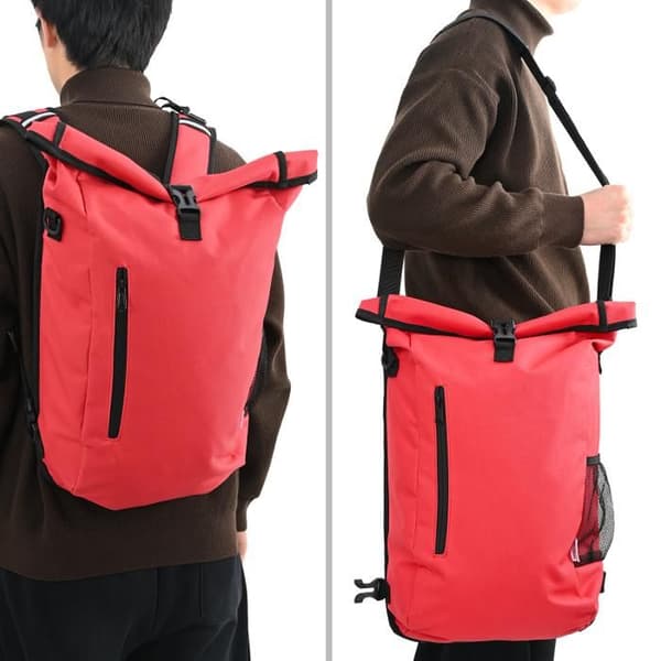 Cykelväskor för pakethållare - 20 L - Röd - Polyester - 31x13x58 cm