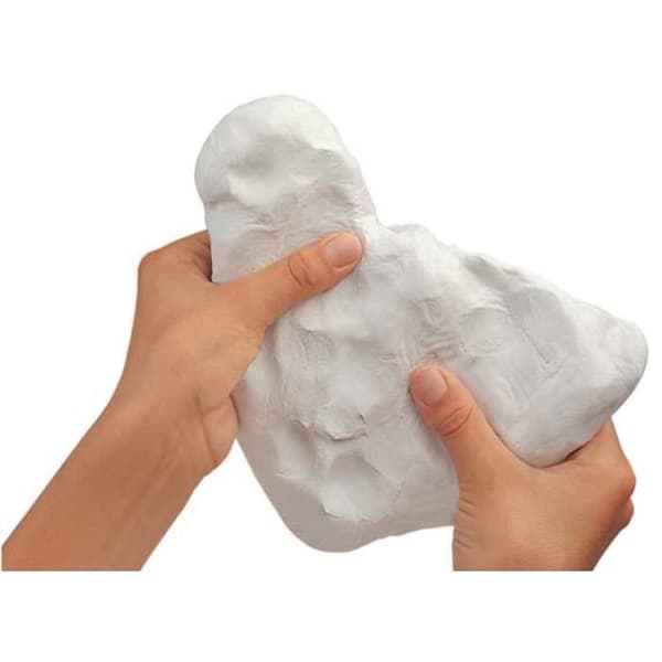 Modelllera - JOVI - Vit - Lufthärdar - ca 1 kg
