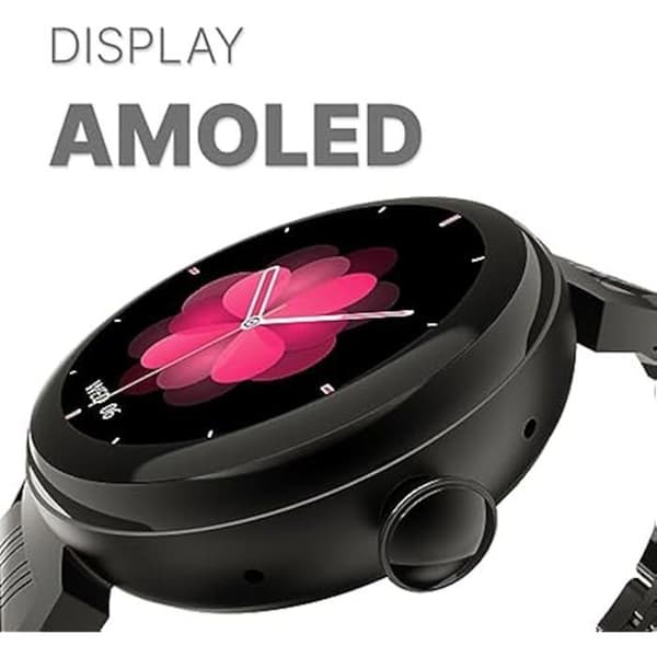 HIFUTURE Aura — Smartklocka AMOLED 1,08" IP68, pulssensor & SpO2, Bluetooth, 18 h, kompatibel med Android/iOS