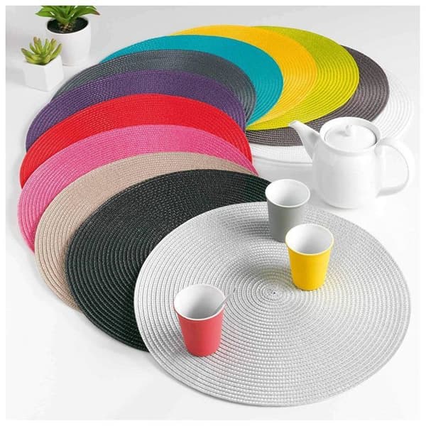 Duk - DECORLINE - Zebulon - 35 cm - Grå - Polypropylen